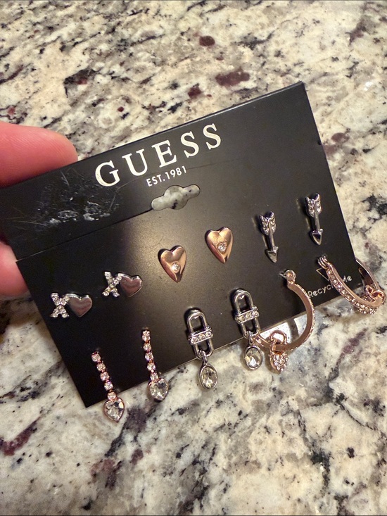 Guess Jewelry - NWT Guess Multi-Style Earring Set in Rose Gold and Silver